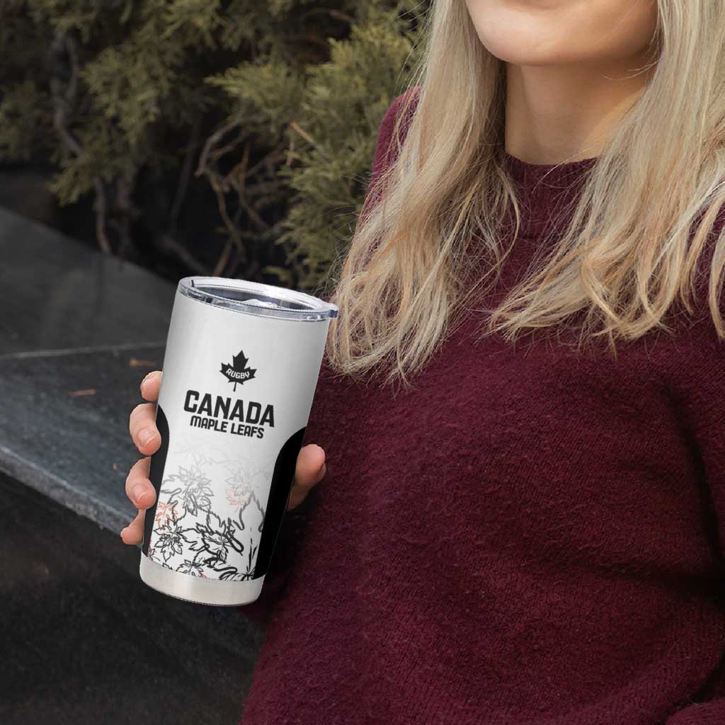 Canada Rugby Custom Tumbler Cup Maple Leafs Go Champion - Wonder Print Shop