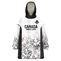 Canada Rugby Custom Wearable Blanket Hoodie Maple Leafs Go Champion - Wonder Print Shop