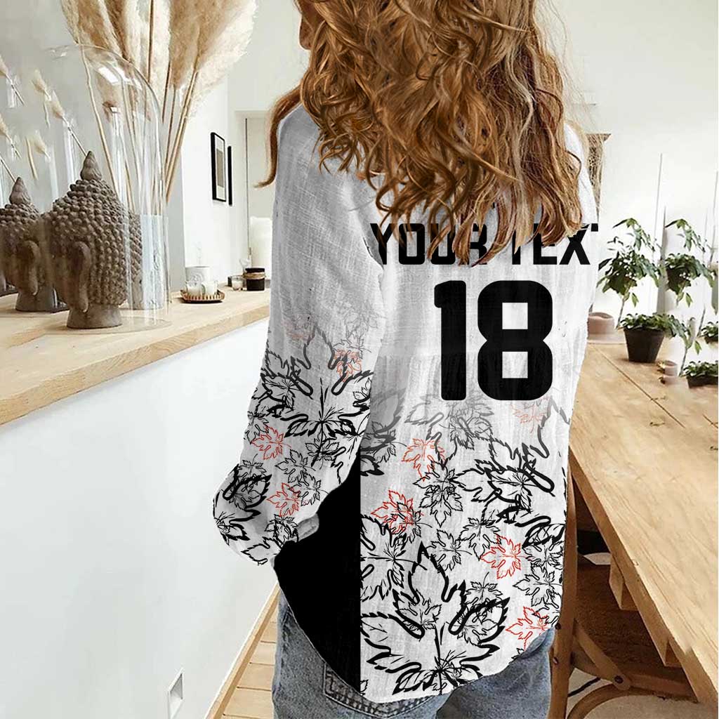 Canada Rugby Custom Women Casual Shirt Maple Leafs Go Champion - Wonder Print Shop