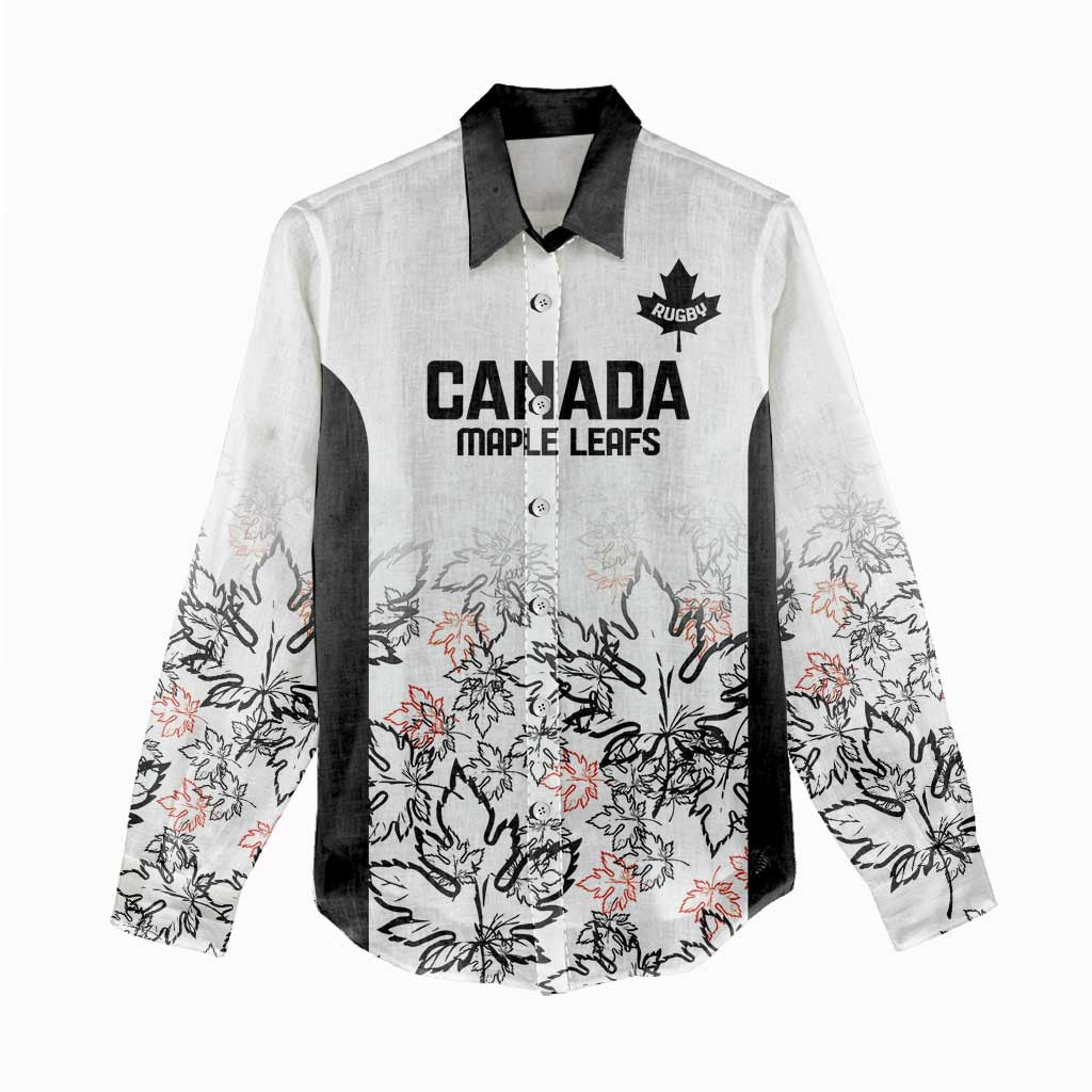 Canada Rugby Custom Women Casual Shirt Maple Leafs Go Champion - Wonder Print Shop