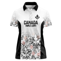 Canada Rugby Custom Women Polo Shirt Maple Leafs Go Champion - Wonder Print Shop