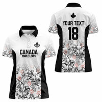 Canada Rugby Custom Women Polo Shirt Maple Leafs Go Champion - Wonder Print Shop