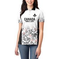 Canada Rugby Custom Women Polo Shirt Maple Leafs Go Champion - Wonder Print Shop