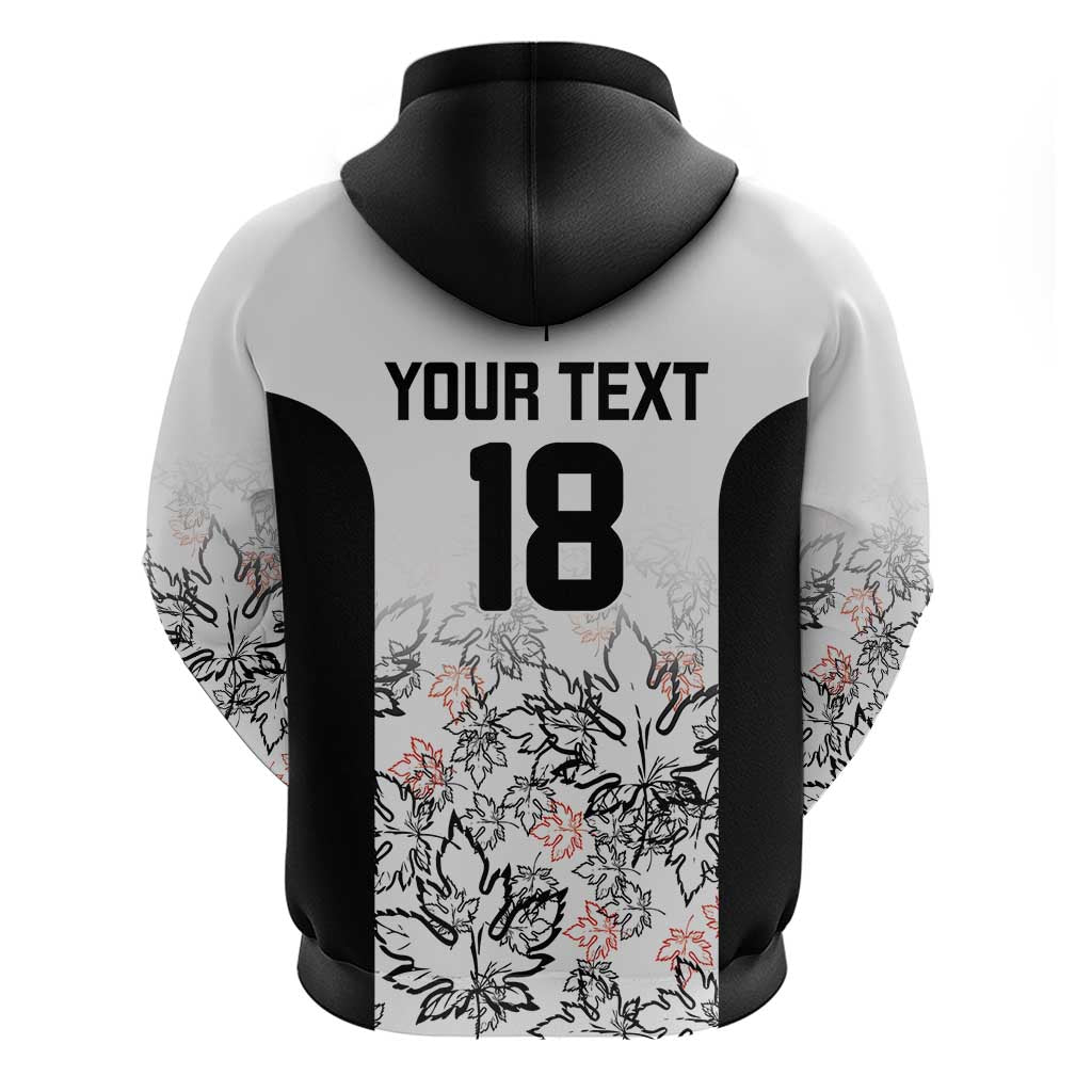 Canada Rugby Custom Zip Hoodie Maple Leafs Go Champion - Wonder Print Shop