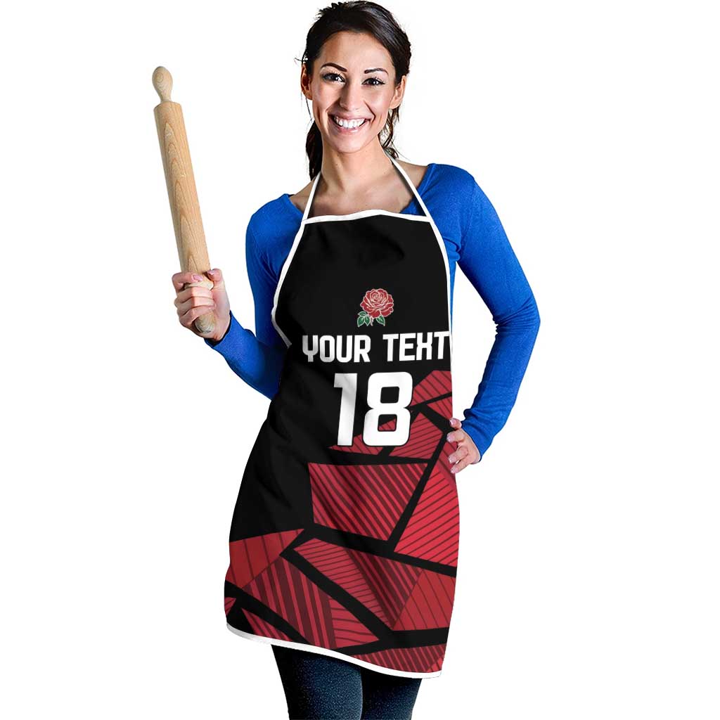 England Rugby Custom Apron Red Roses Go Champion - Wonder Print Shop