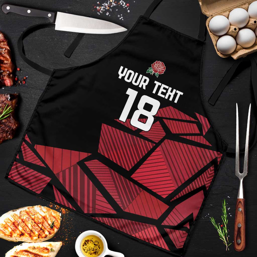 England Rugby Custom Apron Red Roses Go Champion - Wonder Print Shop