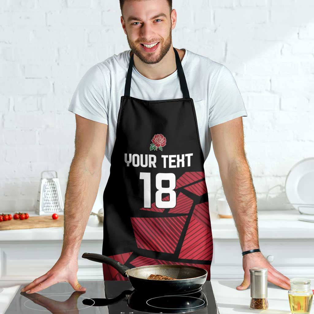 England Rugby Custom Apron Red Roses Go Champion - Wonder Print Shop