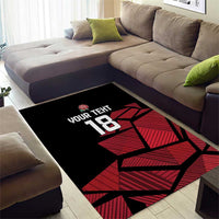 England Rugby Custom Area Rug Red Roses Go Champion - Wonder Print Shop