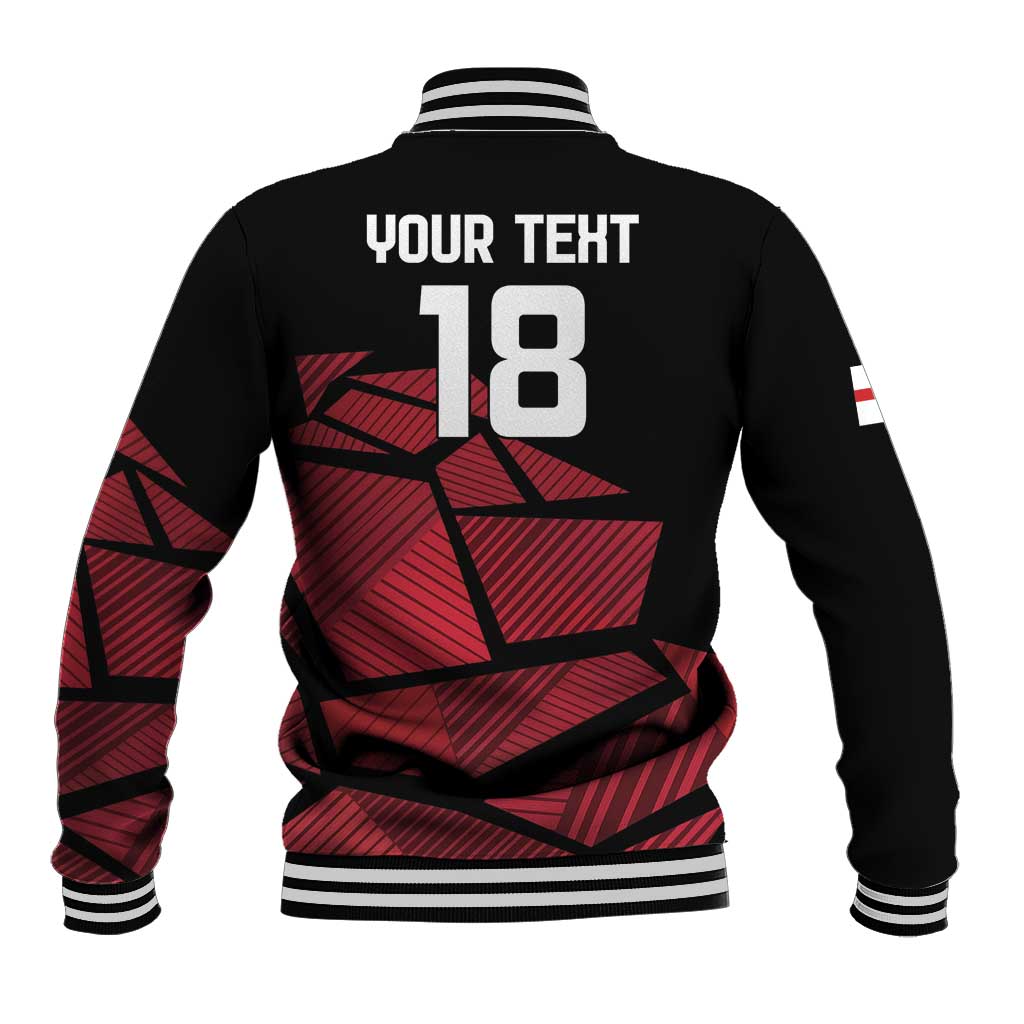 England Rugby Custom Baseball Jacket Red Roses Go Champion - Wonder Print Shop