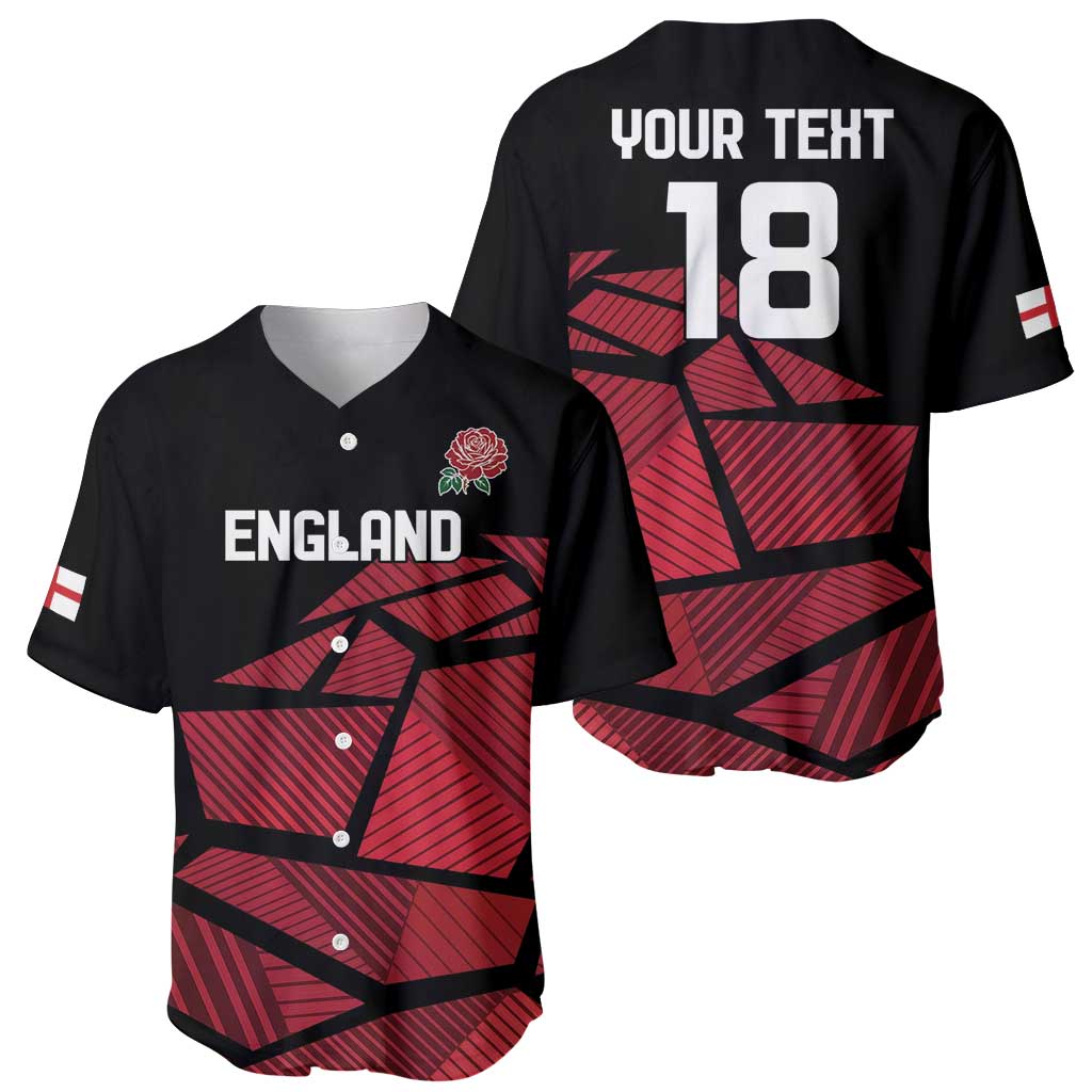 England Rugby Custom Baseball Jersey Red Roses Go Champion - Wonder Print Shop