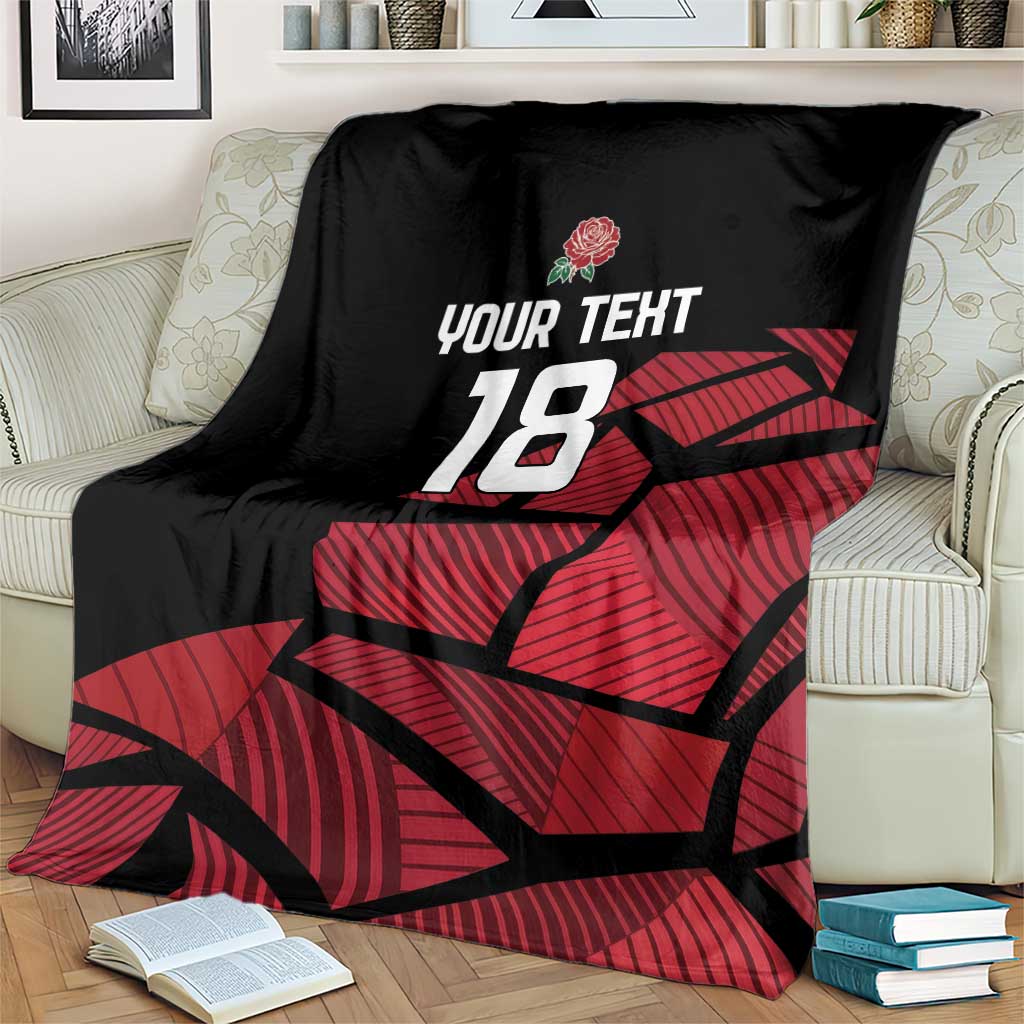 England Rugby Custom Blanket Red Roses Go Champion - Wonder Print Shop