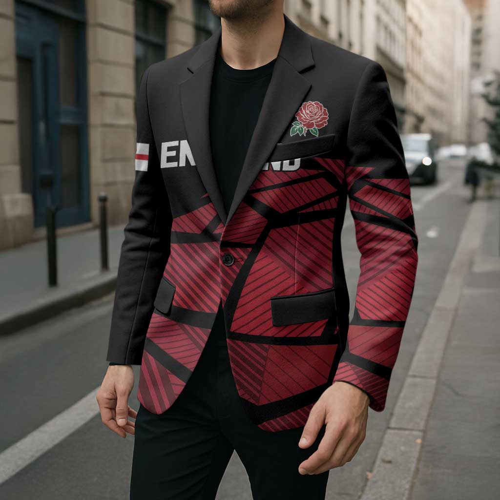 England Rugby Custom Blazer Red Roses Go Champion - Wonder Print Shop
