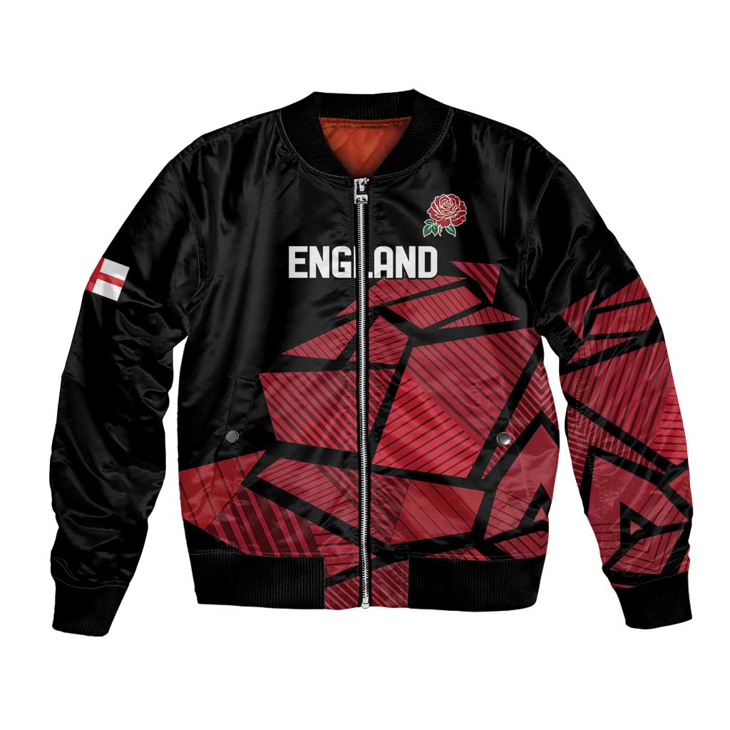England Rugby Custom Bomber Jacket Red Roses Go Champion - Wonder Print Shop
