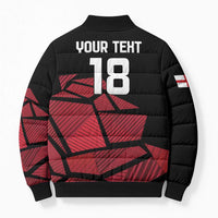 England Rugby Custom Bomber Puffer Jacket Red Roses Go Champion - Wonder Print Shop