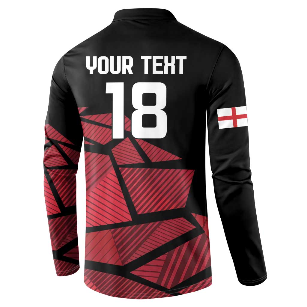 England Rugby Custom Button Sweatshirt Red Roses Go Champion - Wonder Print Shop