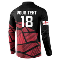 England Rugby Custom Button Sweatshirt Red Roses Go Champion - Wonder Print Shop