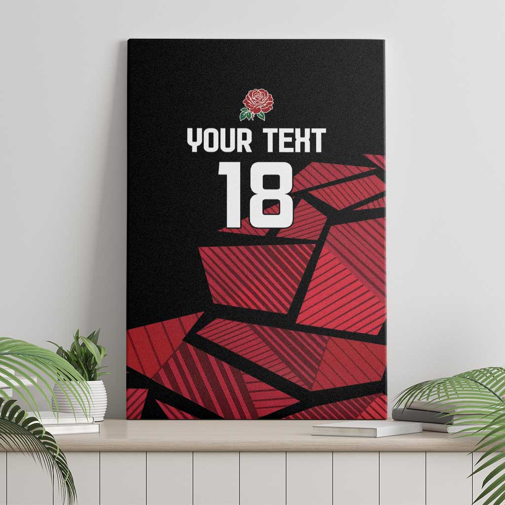 England Rugby Custom Canvas Wall Art Red Roses Go Champion - Wonder Print Shop