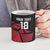 England Rugby Custom Ceramic Mug Red Roses Go Champion - Wonder Print Shop