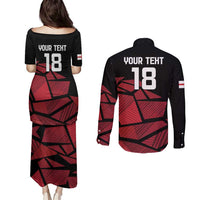 England Rugby Custom Couples Matching Puletasi and Long Sleeve Button Shirt Red Roses Go Champion - Wonder Print Shop