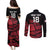 England Rugby Custom Couples Matching Puletasi and Long Sleeve Button Shirt Red Roses Go Champion - Wonder Print Shop