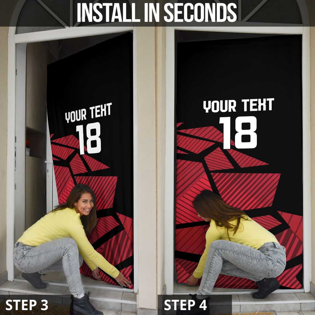 England Rugby Custom Door Cover Red Roses Go Champion - Wonder Print Shop