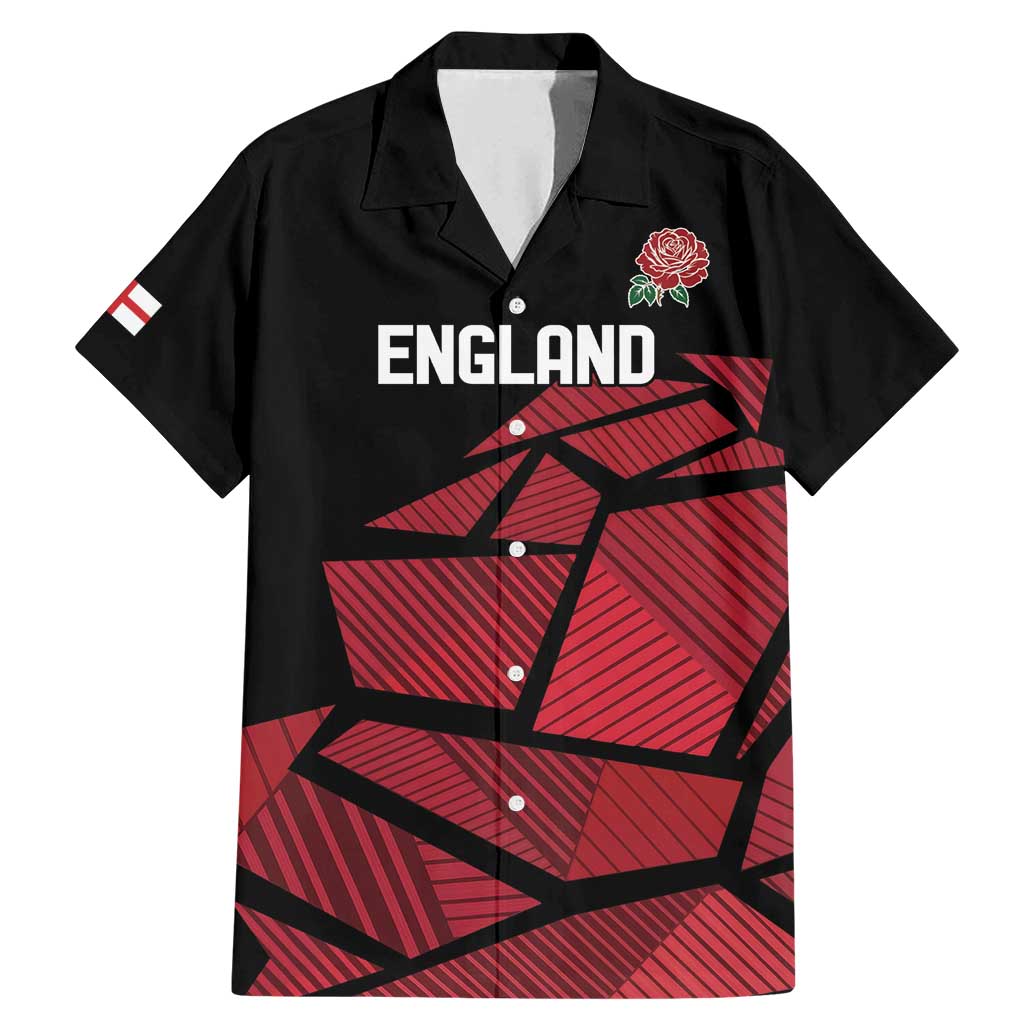 England Rugby Custom Family Matching Mermaid Dress and Hawaiian Shirt Red Roses Go Champion - Wonder Print Shop