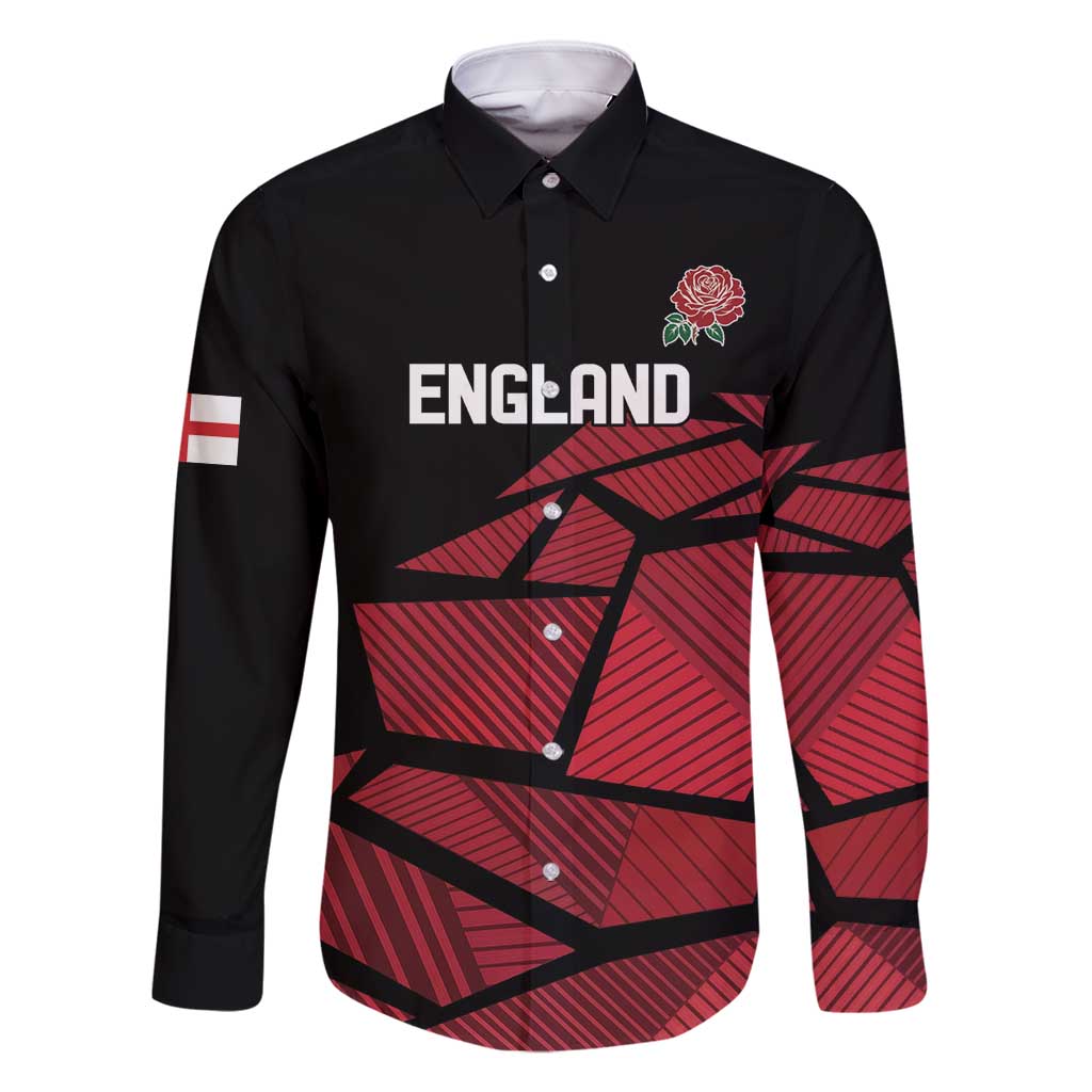 England Rugby Custom Family Matching Mermaid Dress and Hawaiian Shirt Red Roses Go Champion - Wonder Print Shop