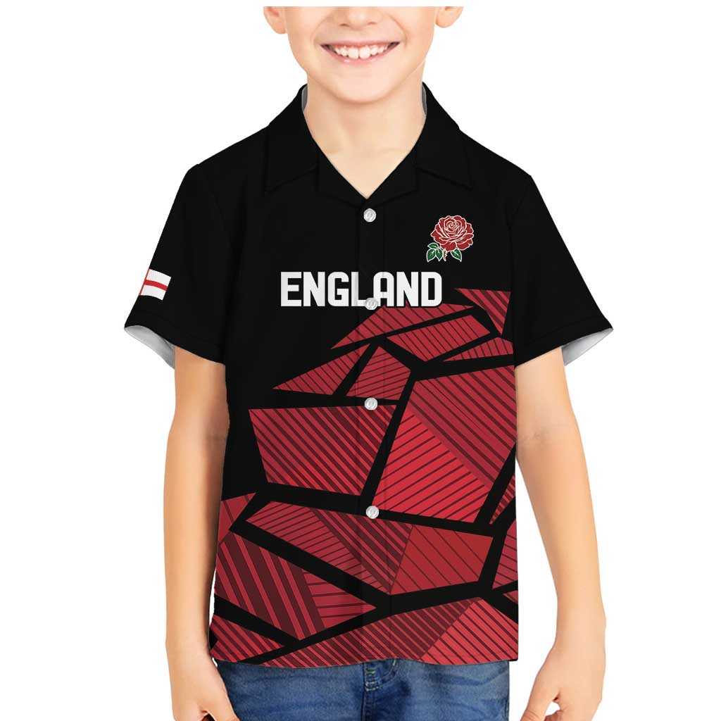 England Rugby Custom Family Matching Mermaid Dress and Hawaiian Shirt Red Roses Go Champion - Wonder Print Shop
