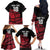 England Rugby Custom Family Matching Off The Shoulder Long Sleeve Dress and Hawaiian Shirt Red Roses Go Champion - Wonder Print Shop