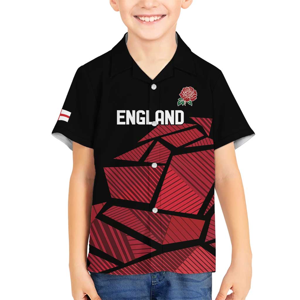 England Rugby Custom Family Matching Off Shoulder Short Dress and Hawaiian Shirt Red Roses Go Champion - Wonder Print Shop