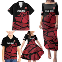 England Rugby Custom Family Matching Puletasi and Hawaiian Shirt Red Roses Go Champion - Wonder Print Shop