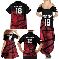 England Rugby Custom Family Matching Summer Maxi Dress and Hawaiian Shirt Red Roses Go Champion - Wonder Print Shop