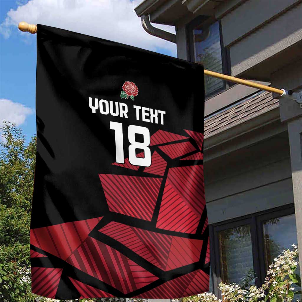 England Rugby Custom Garden Flag Red Roses Go Champion - Wonder Print Shop