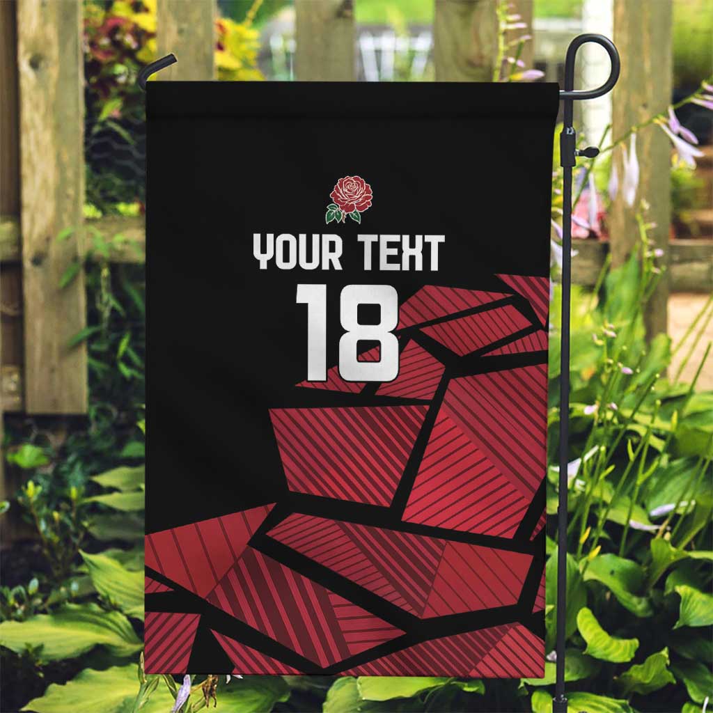 England Rugby Custom Garden Flag Red Roses Go Champion - Wonder Print Shop