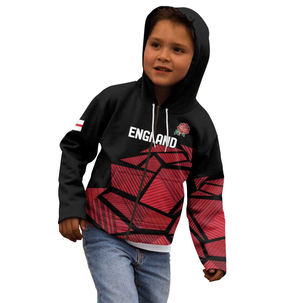 England Rugby Custom Kid Hoodie Red Roses Go Champion - Wonder Print Shop