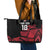 England Rugby Custom Leather Tote Bag Red Roses Go Champion - Wonder Print Shop