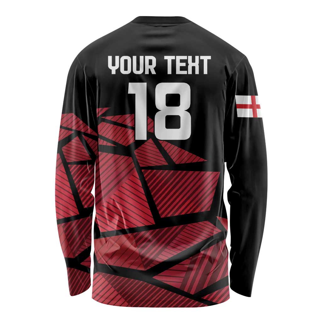 England Rugby Custom Long Sleeve Shirt Red Roses Go Champion - Wonder Print Shop