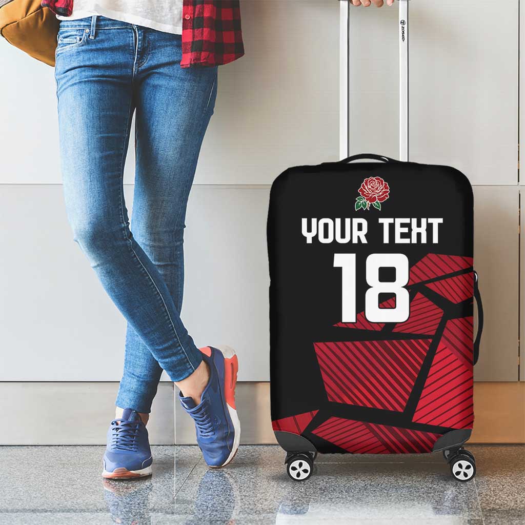 England Rugby Custom Luggage Cover Red Roses Go Champion - Wonder Print Shop
