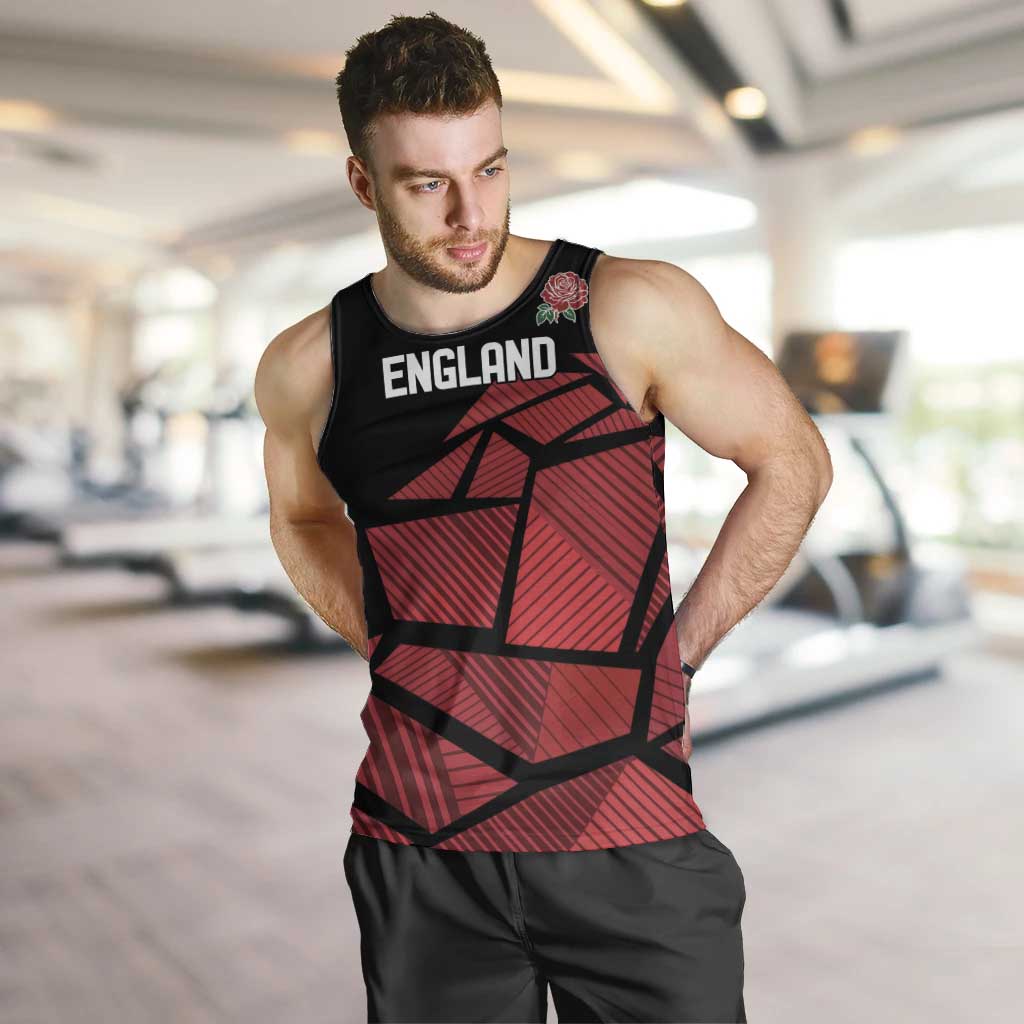 England Rugby Custom Men Tank Top Red Roses Go Champion - Wonder Print Shop