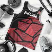 England Rugby Custom Men Tank Top Red Roses Go Champion - Wonder Print Shop