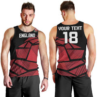 England Rugby Custom Men Tank Top Red Roses Go Champion - Wonder Print Shop