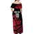 England Rugby Custom Off Shoulder Maxi Dress Red Roses Go Champion - Wonder Print Shop
