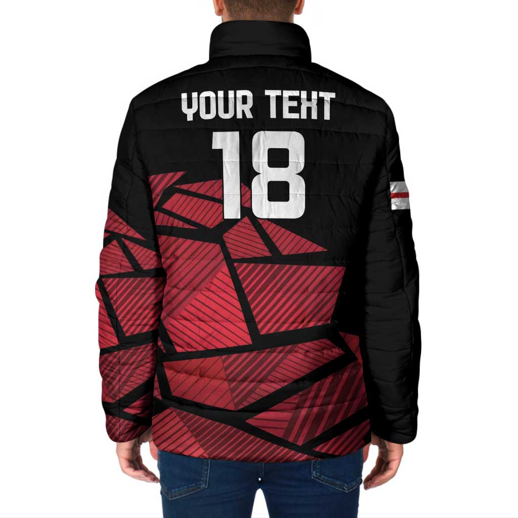 England Rugby Custom Padded Jacket Red Roses Go Champion - Wonder Print Shop