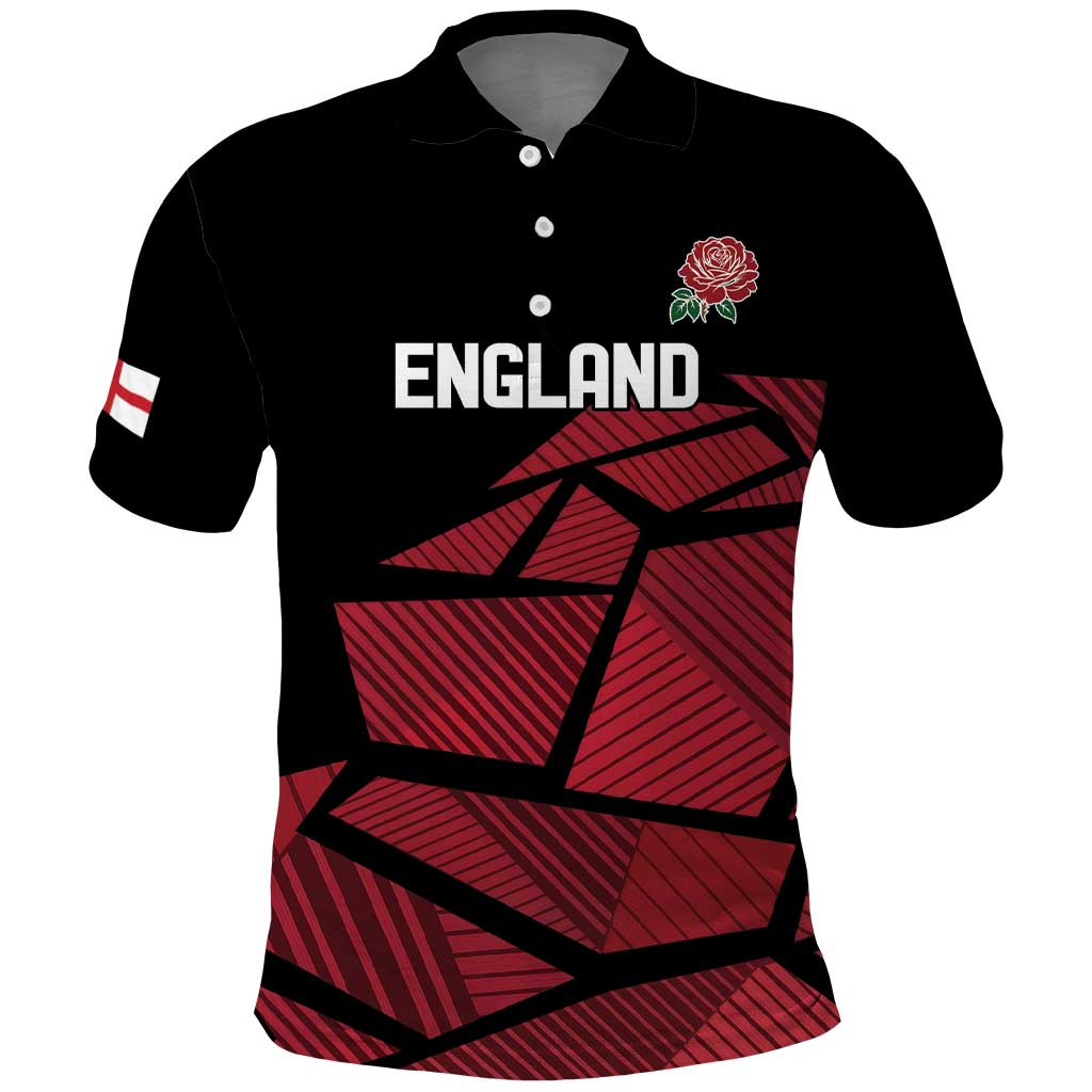 England Rugby Custom Polo Shirt Red Roses Go Champion - Wonder Print Shop