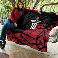 England Rugby Custom Quilt Red Roses Go Champion - Wonder Print Shop