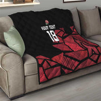 England Rugby Custom Quilt Red Roses Go Champion - Wonder Print Shop