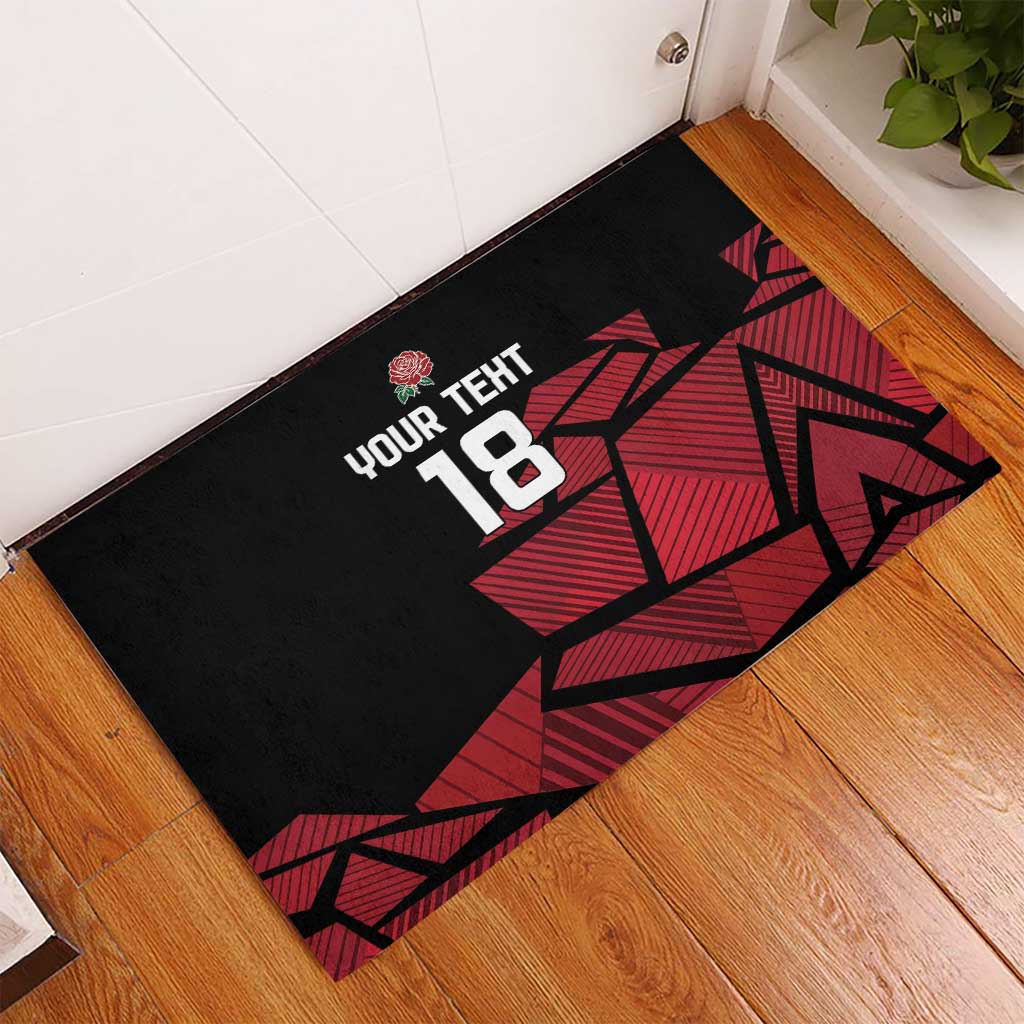 England Rugby Custom Rubber Doormat Red Roses Go Champion - Wonder Print Shop