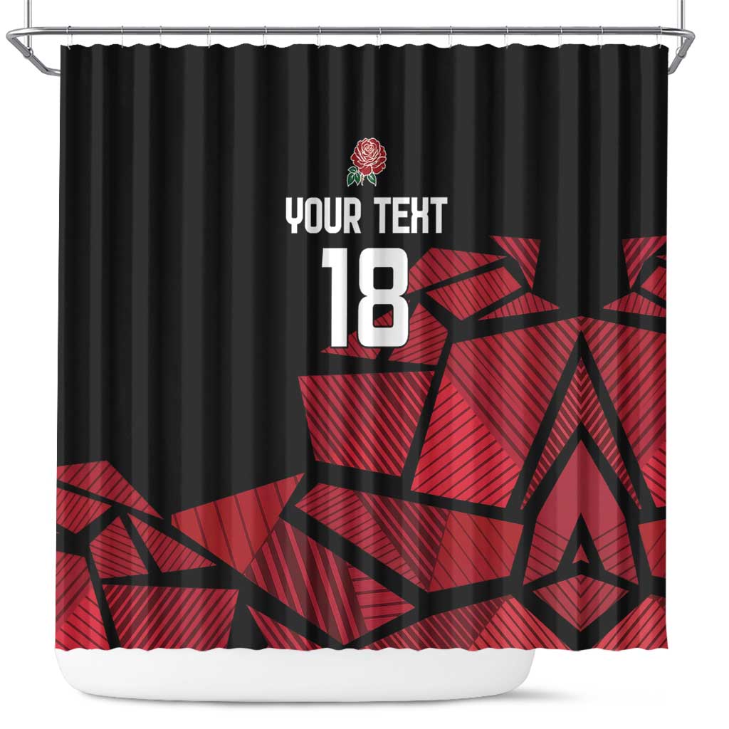 England Rugby Custom Shower Curtain Red Roses Go Champion - Wonder Print Shop