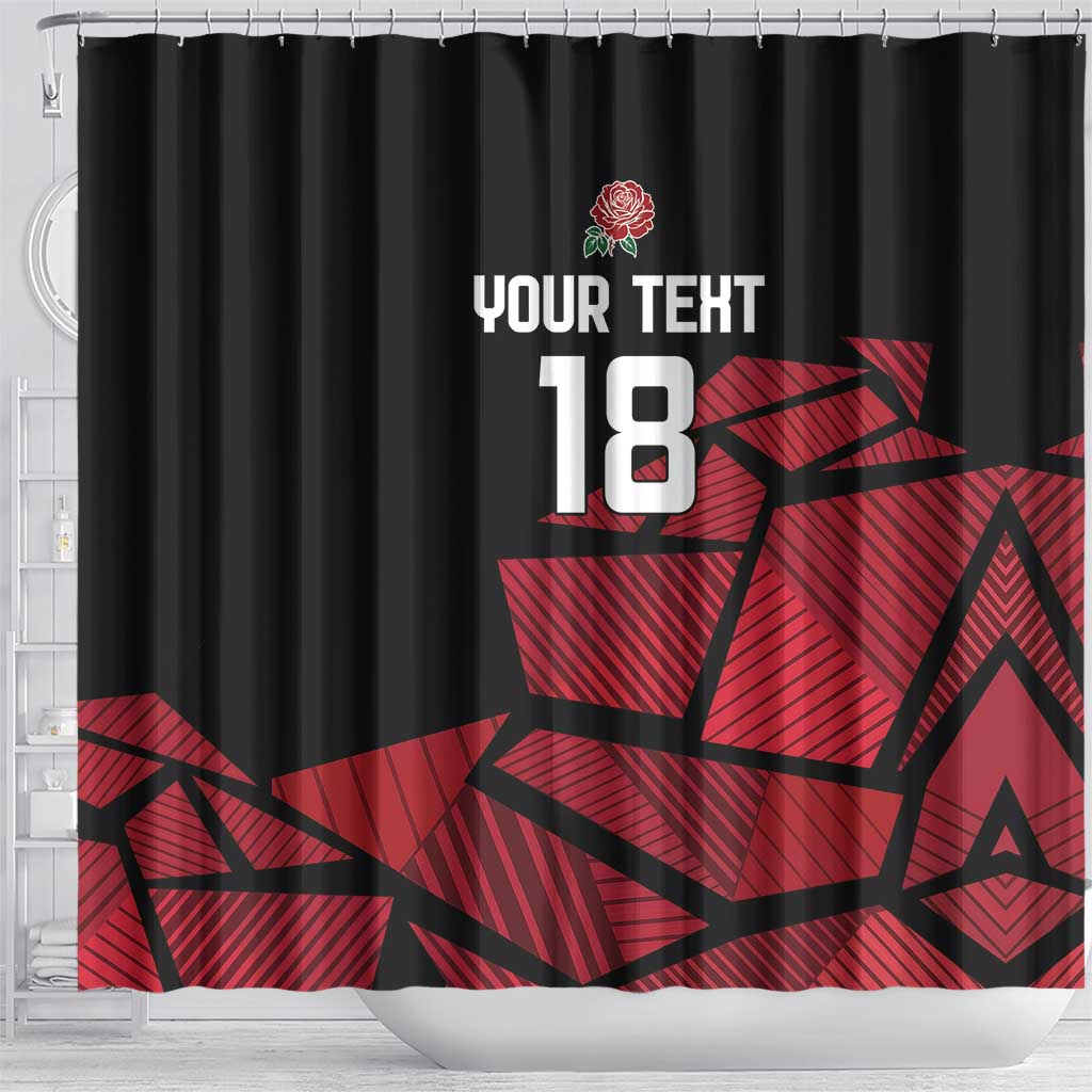 England Rugby Custom Shower Curtain Red Roses Go Champion - Wonder Print Shop