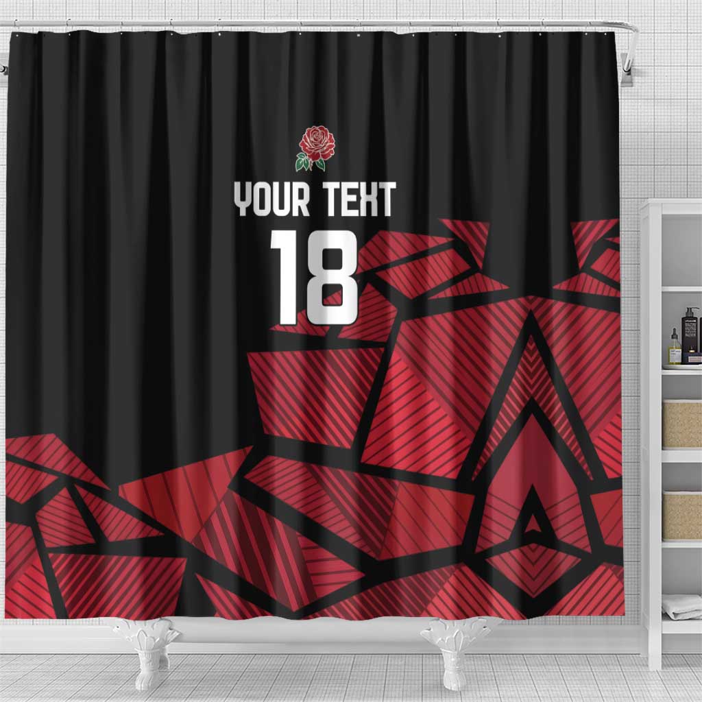 England Rugby Custom Shower Curtain Red Roses Go Champion - Wonder Print Shop